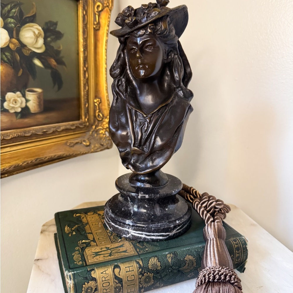 Vintage Bronze Bust Sculpture